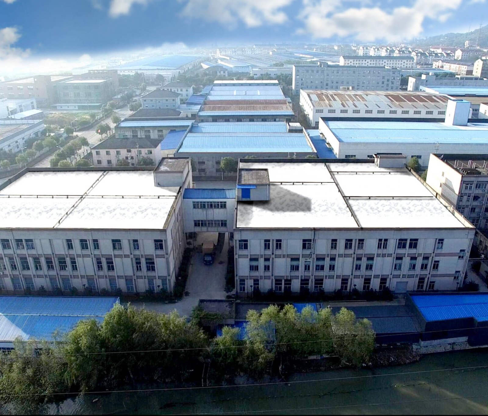 Factory aerial photo